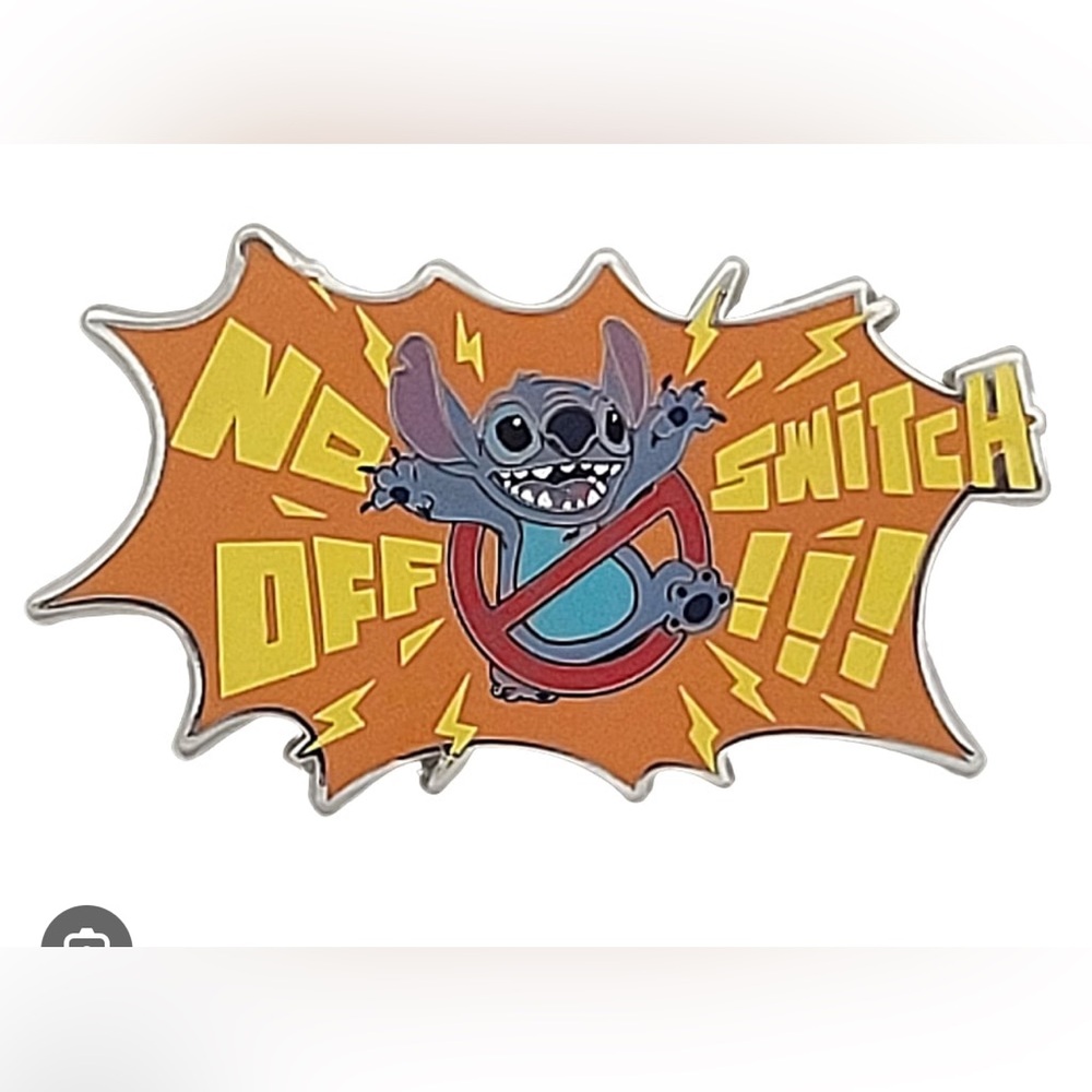 Disney Parks Pin - Stitch - No Off Switch!